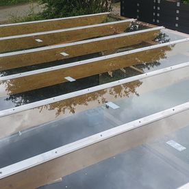 Terrassenüberdachung aus VSG (Glas)